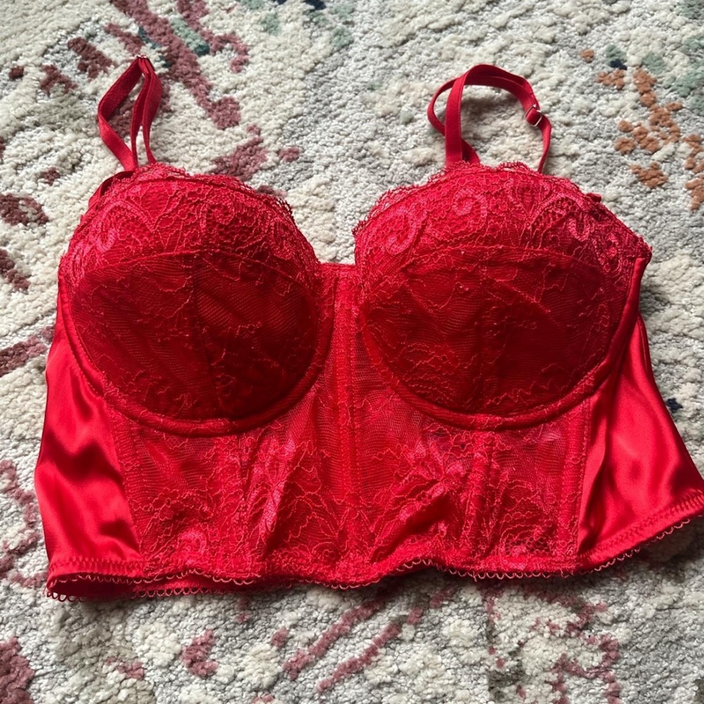 Adika red corset top